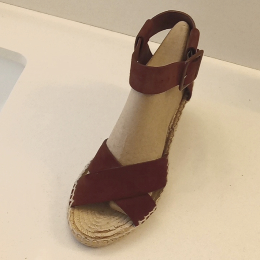 VINCE Stefania Suede Espadrille Wedge Sandal 10M